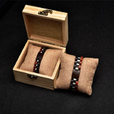 Bracelet en bois avec Boite en Bambou pour femme