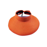 Chapeau de Paille Tendance Pliable Orange