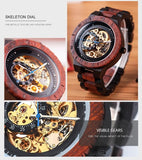 Montre Automatique Homme en Bois